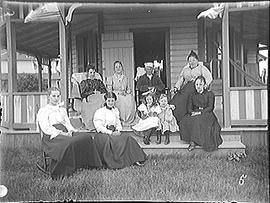 [Cape Vincent, N.Y. Family Gathering on a Porch]